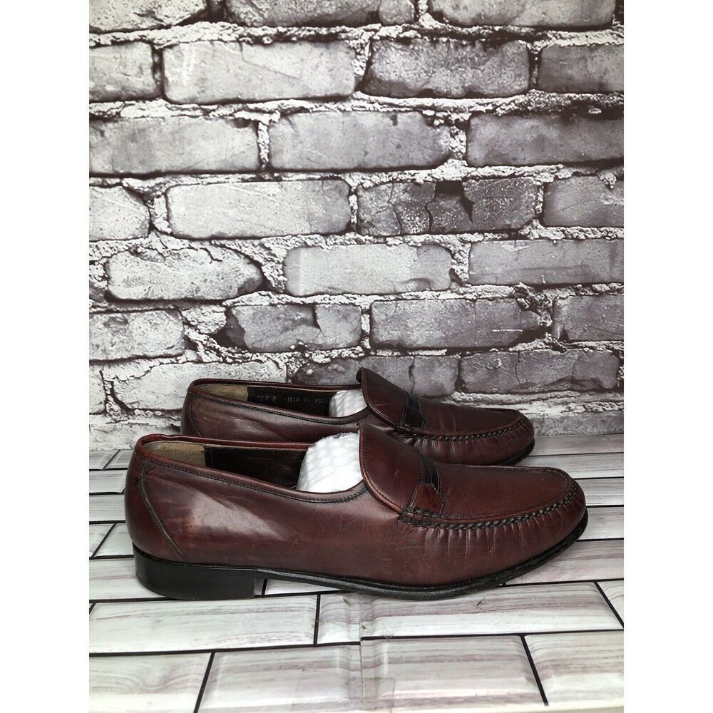 E.T. Wright 1876 Brown Leather Loafers Slip On Dress Shoes Men Sz 10.5D US/44EU - Picture 3 of 16